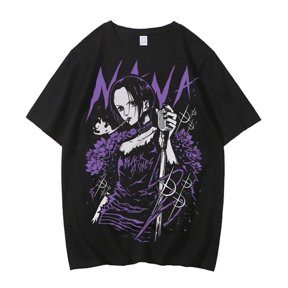 Nana Anime Merchandise - Black Stones Nana Osaki 코튼 티셔츠