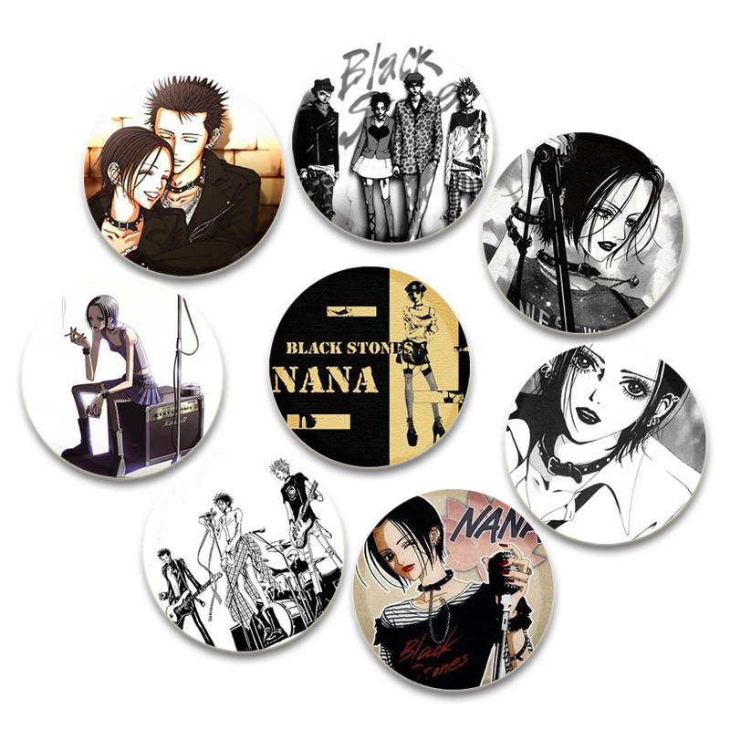 Nana Anime Merchandise - 58mm 나나 에나멜 핀 애니메이션 그림