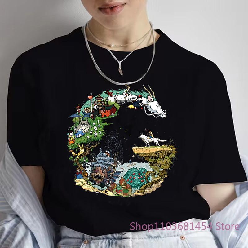 Anime Merchandise - 일본 애니메이션 드래곤 그래픽 프린트 티셔츠