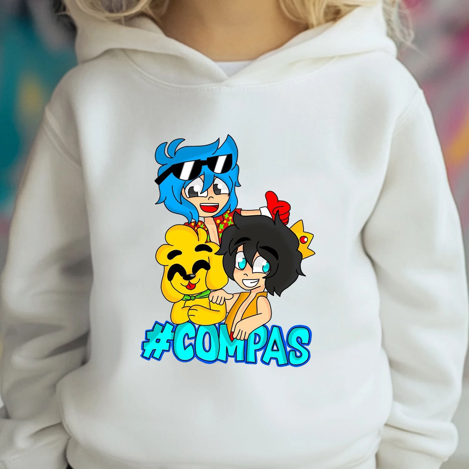 Anime Merchandise Hoodie - 애니메이션 상품 아동용 후드티 - 귀여운