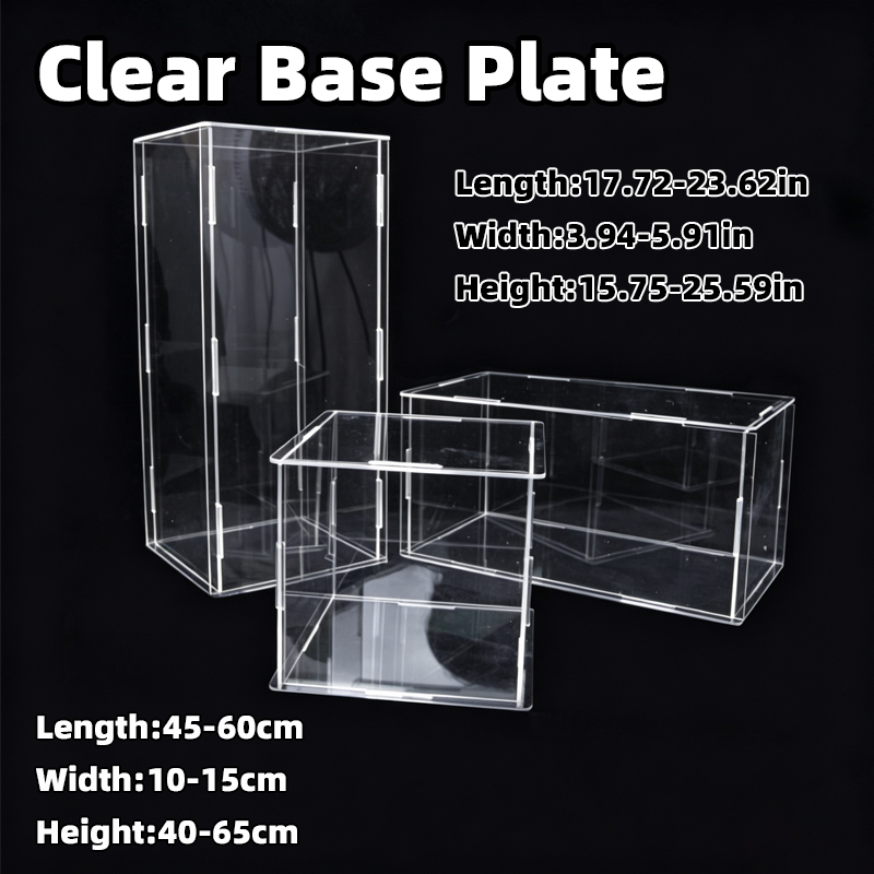 Figure Display Box - 자가 조립 투명 아크릴 전시 케이스