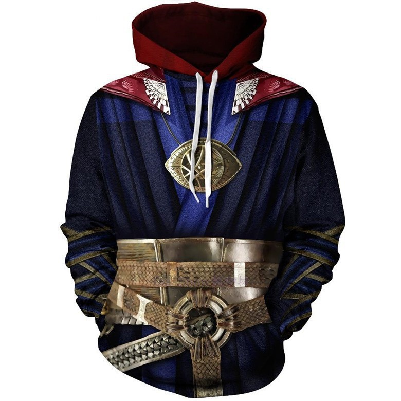Anime Merchandise Hoodie - 닥터 스트레인지 3D 애니메이션 후드티, 신비한