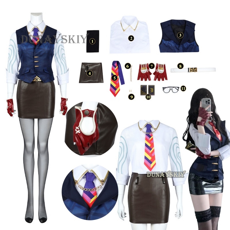 Anime Merchandise For Women - 애니메이션 게임 Valorant Chamber 코스프레 의상