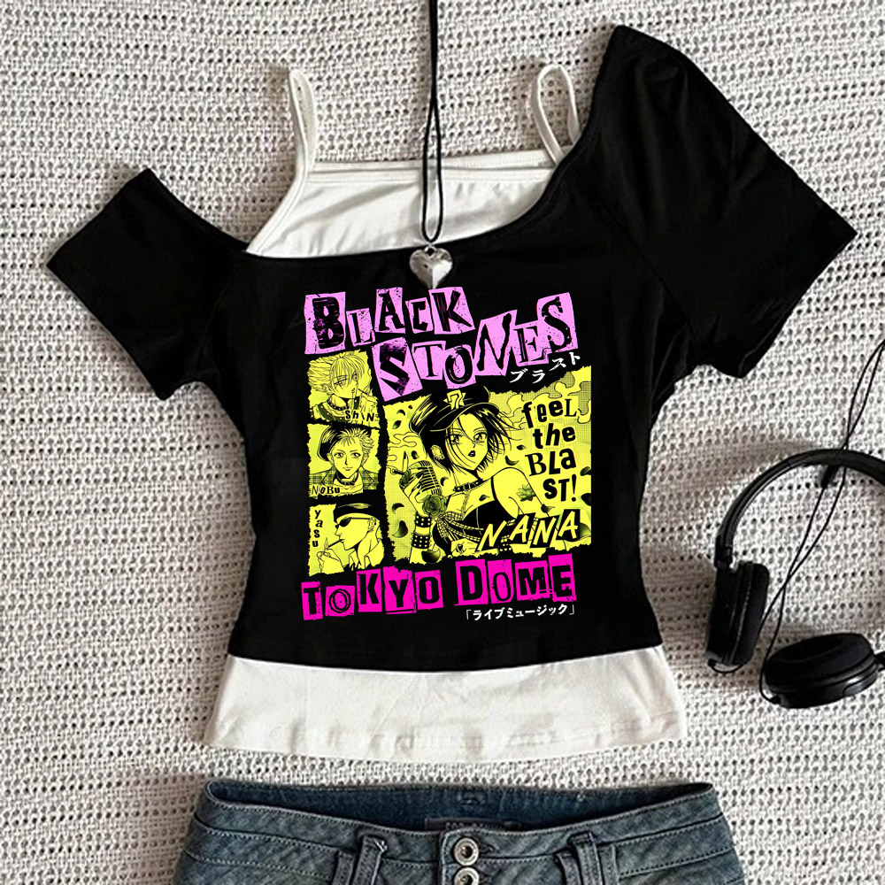 Y2k 나나 오사키 그래픽 T 셔츠 캐주얼 하라주쿠 s - Nana Anime Merchandise 리뷰 및 가격