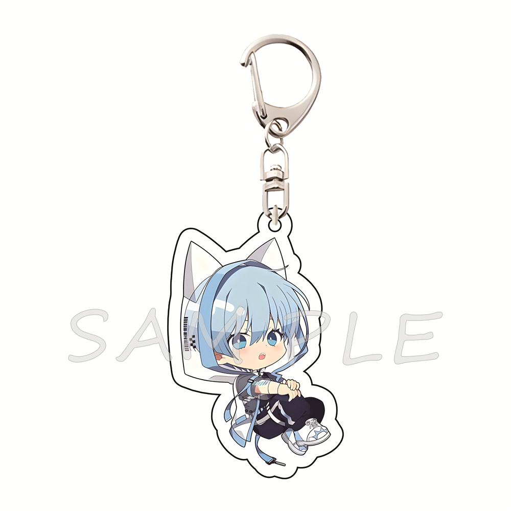 블루록 6cm 아크릴 키체인 고양이 귀 후드치비 스타일 - Anime Merchandise Hoodie 리뷰 및 가격