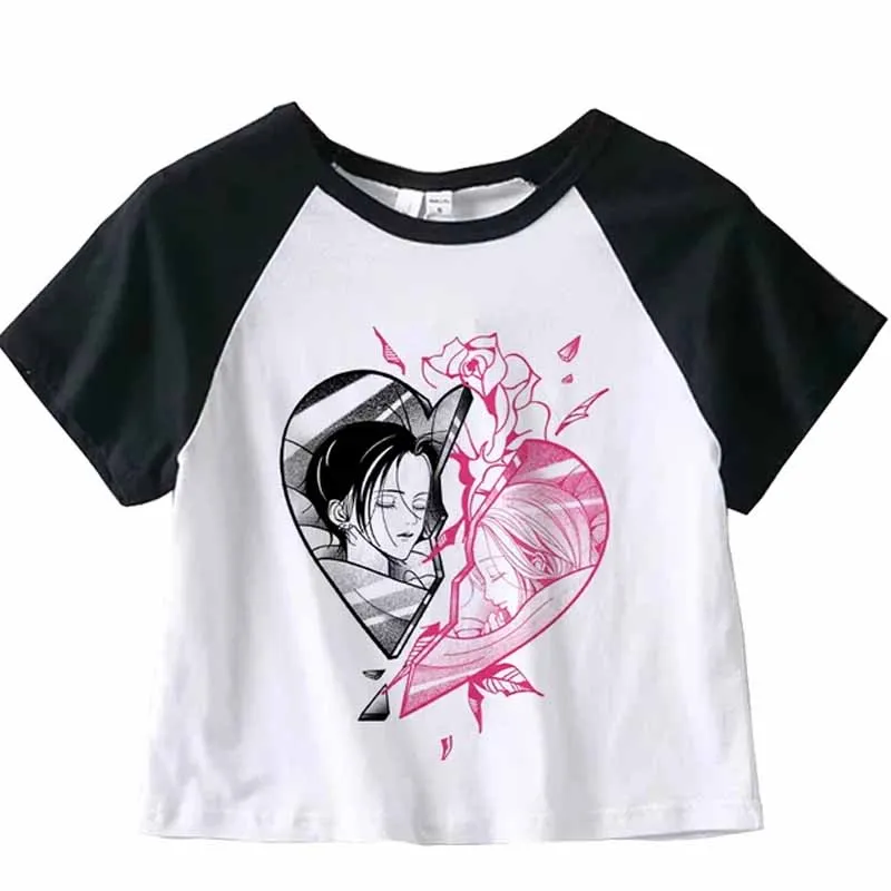 나나 일본 애니메이션 반팔 크롭탑 티셔츠, 캐주얼 하라 - Nana Anime Merchandise 리뷰 및 가격