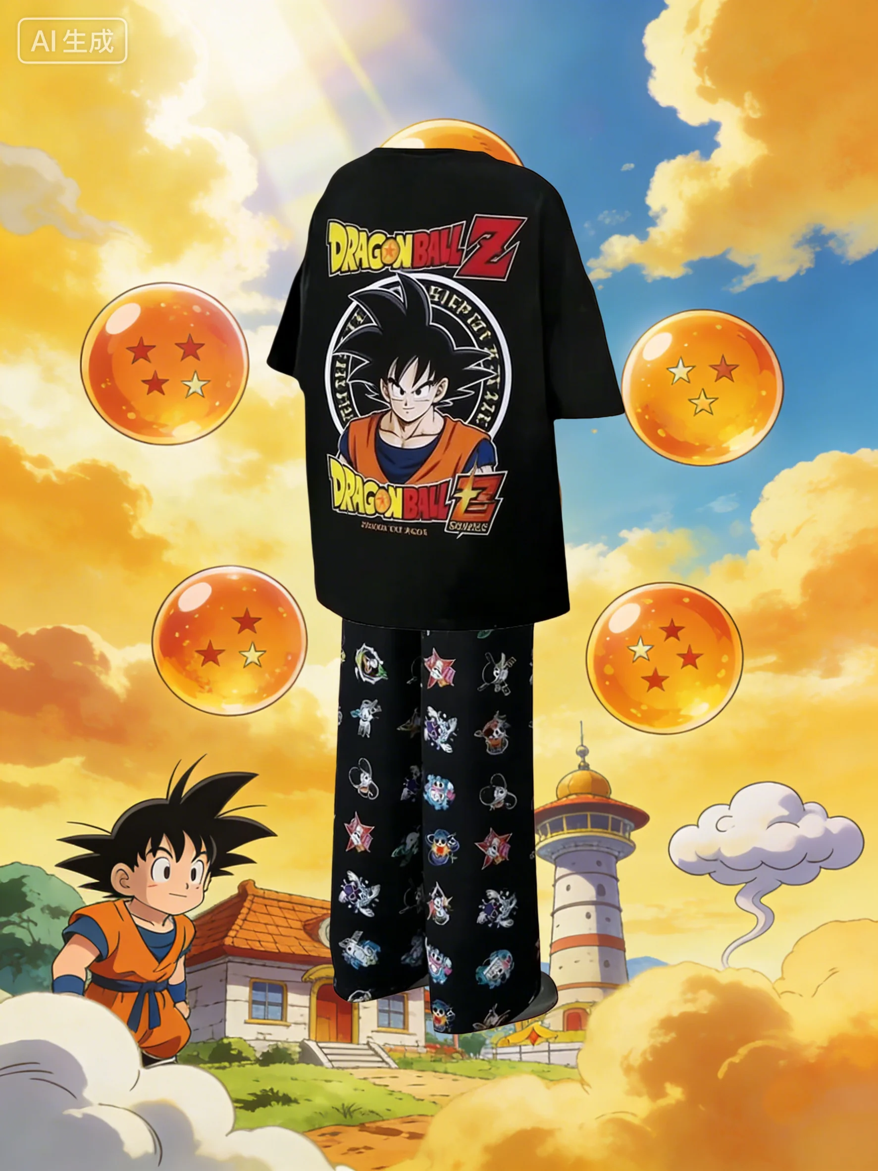 드래곤볼 Z 손오공 그래픽 파자마 세트 (남녀공용) 부 - Anime Merchandise For Women 리뷰 및 가격