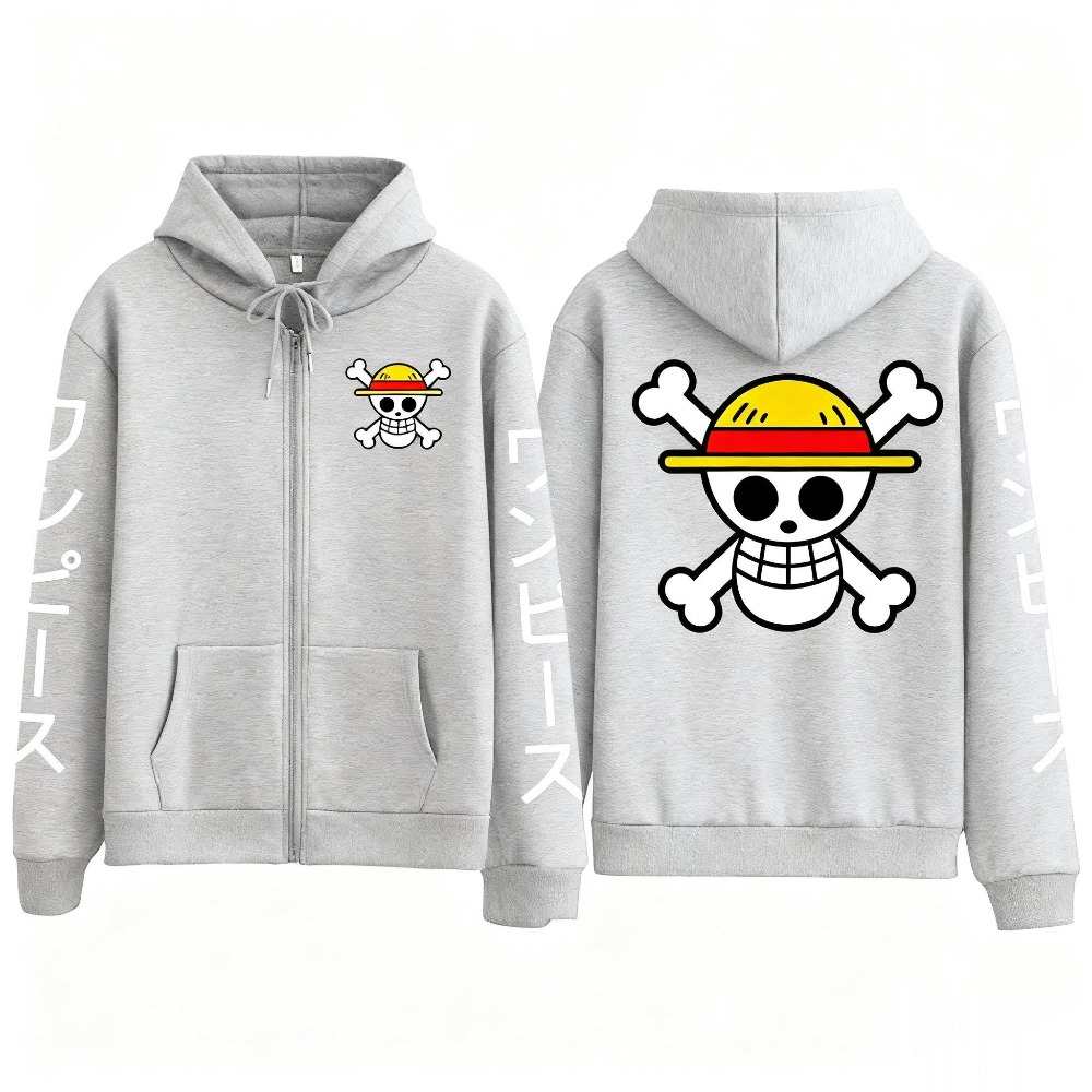 새로운 오버사이즈 원피스 루피 애니메이션 지퍼 후드 스 - Anime Merchandise Shop 리뷰 및 가격