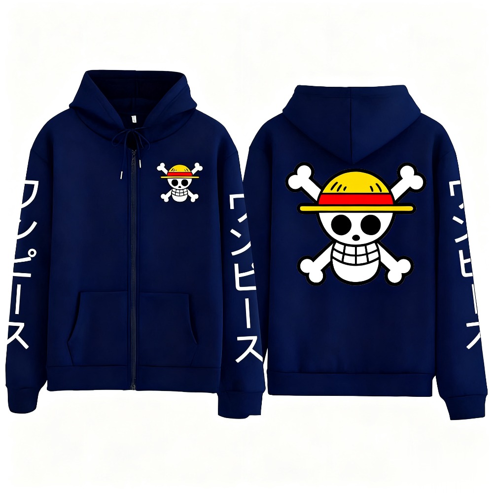 새로운 오버사이즈 원피스 루피 애니메이션 지퍼 후드 스 - Anime Merchandise Shop 리뷰 및 가격