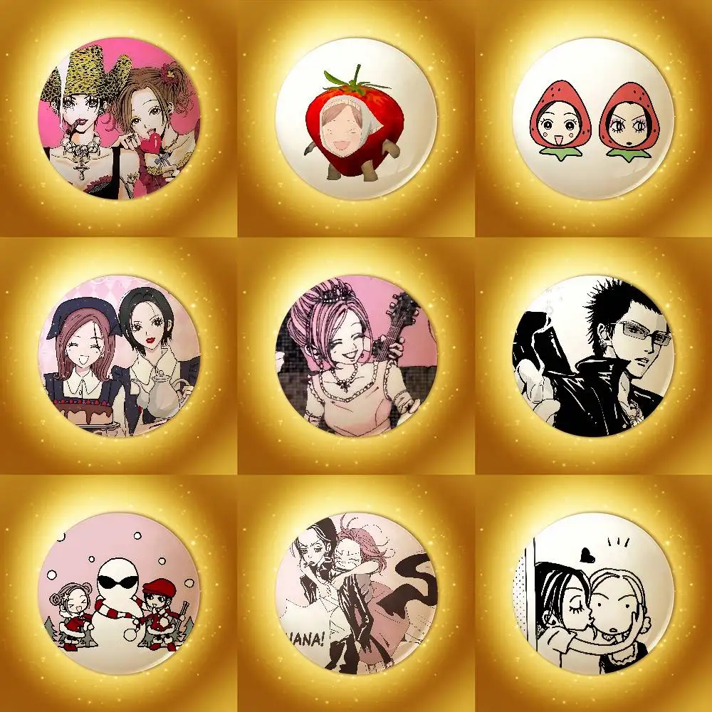 애니메이션 N-NANA 에나멜 핀 수제 라운드 브로치  - Nana Anime Merchandise 리뷰 및 가격