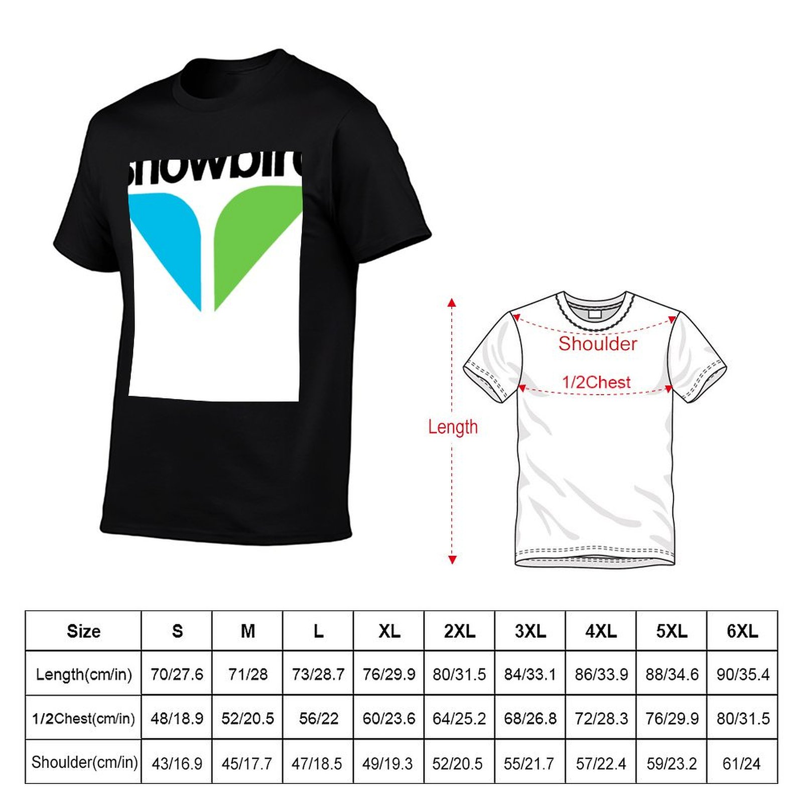 Snowbird 로고 상품 티셔츠 티셔츠 남자 일반 애 - Anime Merchandise Logo 리뷰 및 가격