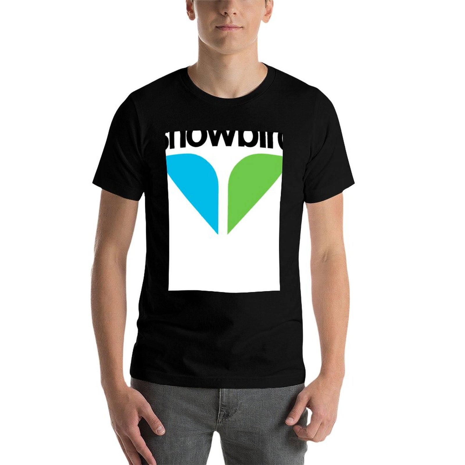Snowbird 로고 상품 티셔츠 티셔츠 남자 일반 애 - Anime Merchandise Logo 리뷰 및 가격