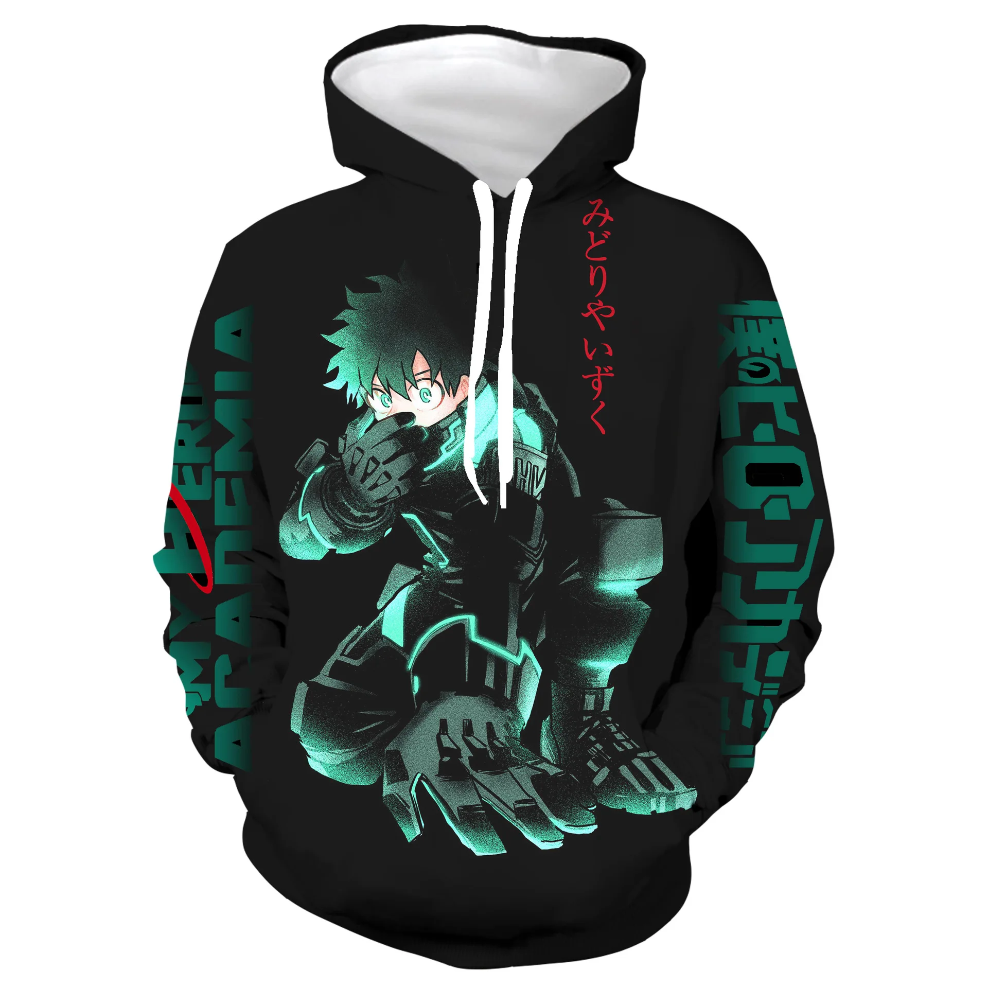 롤플레잉 슈트 새로운 나의 히어로 아카데미아 3D 프린 - Anime Merchandise Hoodie 리뷰 및 가격