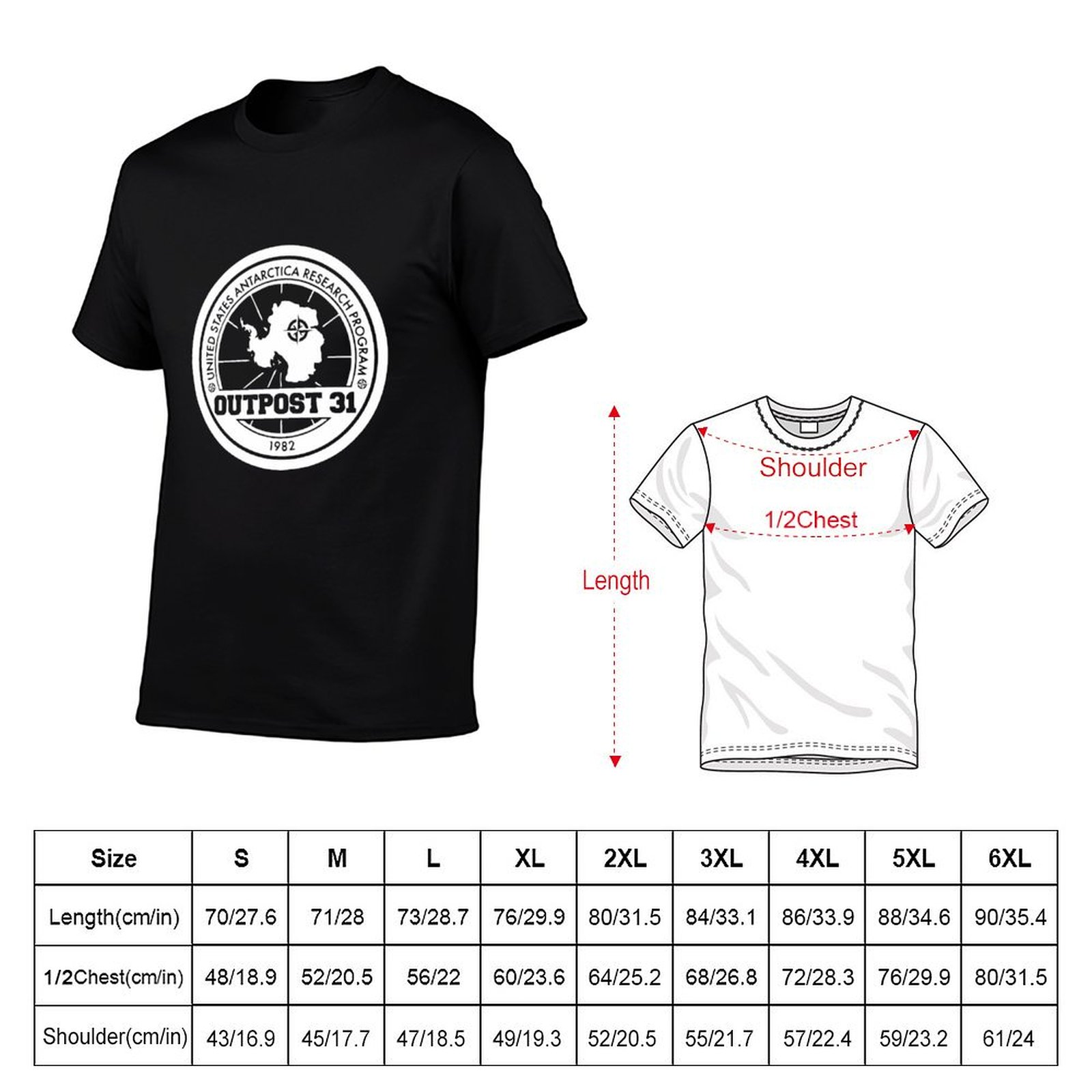 Outpost 31 로고 상품 티셔츠 남성용 티셔츠 남 - Anime Merchandise Logo 리뷰 및 가격