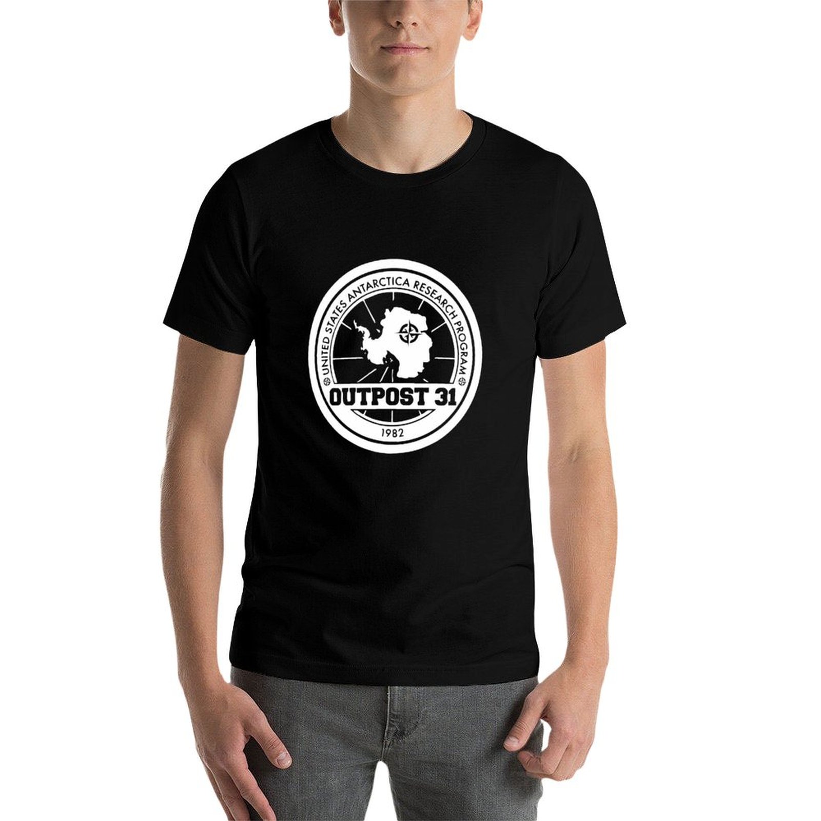 Outpost 31 로고 상품 티셔츠 남성용 티셔츠 남 - Anime Merchandise Logo 리뷰 및 가격