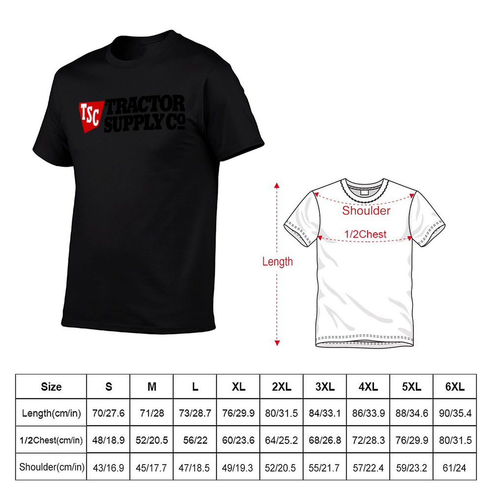 Tractor Supply TSC 로고 상품 티셔츠 티 - Anime Merchandise Logo 리뷰 및 가격